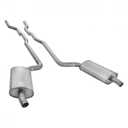 Stainless Works: 1963-67 Chevrolet Corvette -- Exhaust 2-1/2" Factory Style Mufflers 2-1/2" Turndowns 1