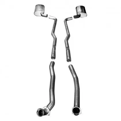 Stainless Works: 1964-67 Chevrolet Corvette -- Exhaust Bb Standard Trans 2-1/2" Factory Connect 1