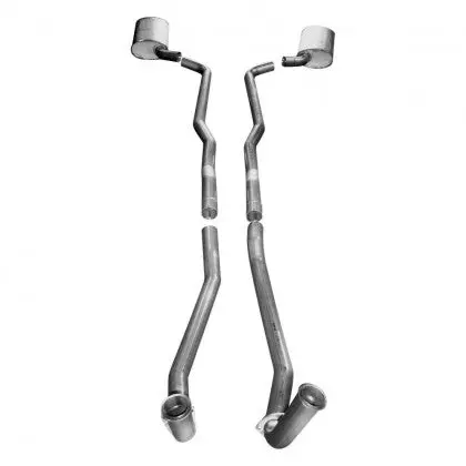 Stainless Works: 1968-72 Chevrolet Corvette -- Exhaust Bb Standard Trans 2-1/2" Factory Connect 1