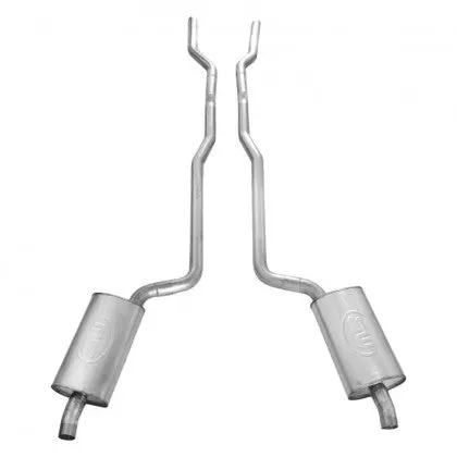 Stainless Works: 1968-72 Corvette Corvette -- Catback Dual Long Chambered Mufflers Performance Connect 1