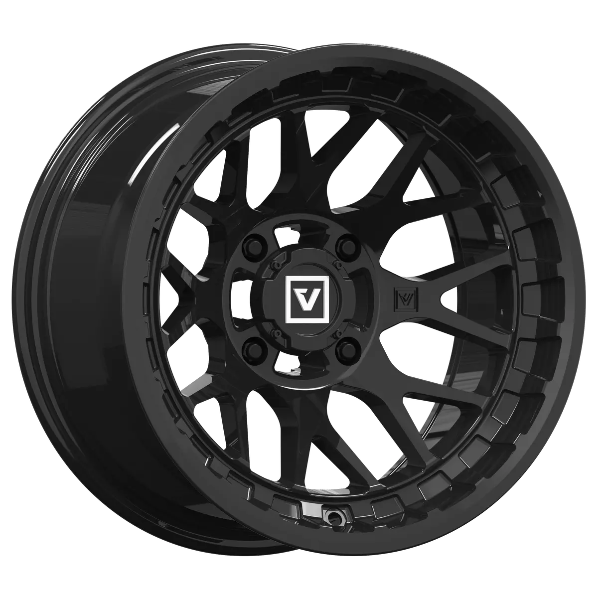 V03 Utv Wheel Gloss Black 6