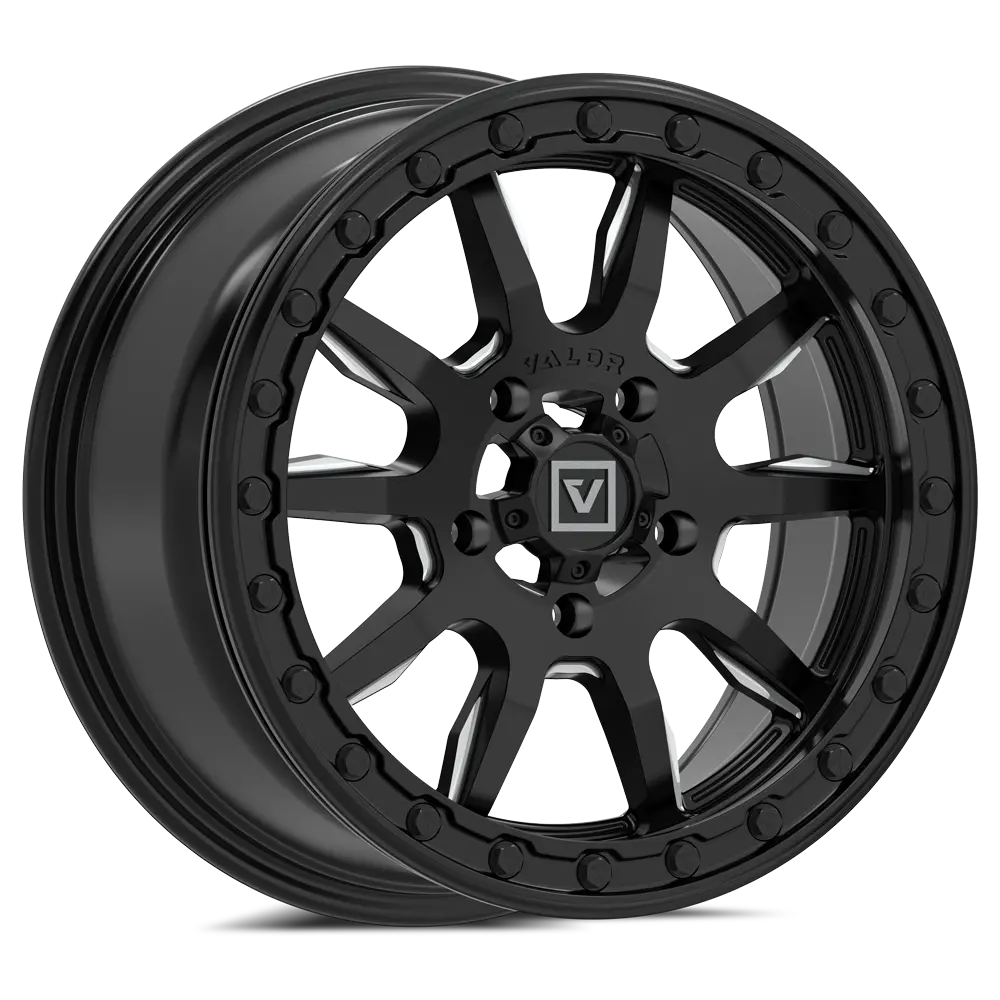 V15 Beadlock Utv Wheel Satin Black 1