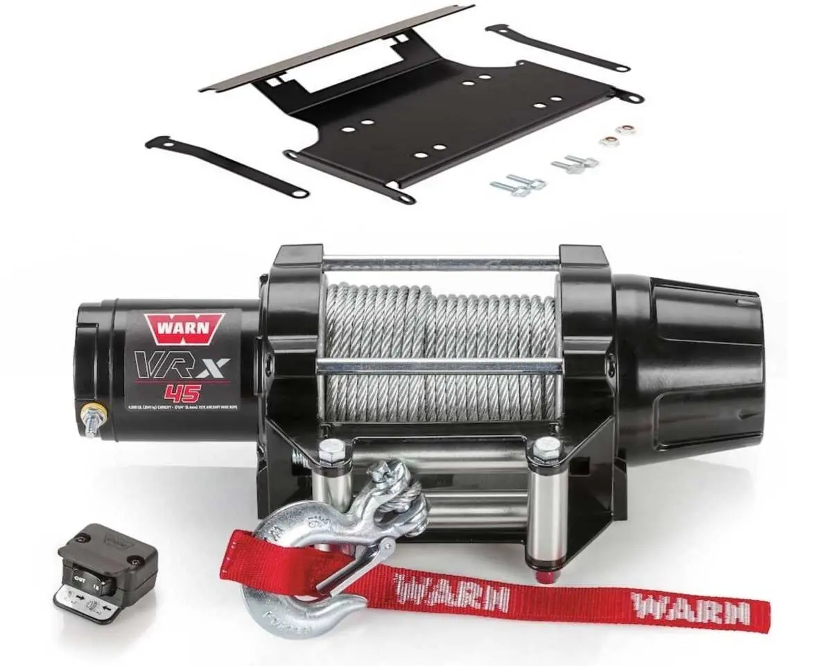 Warn Vrx 45 Powersport Winch And Honda Talon Mounting Kit 1