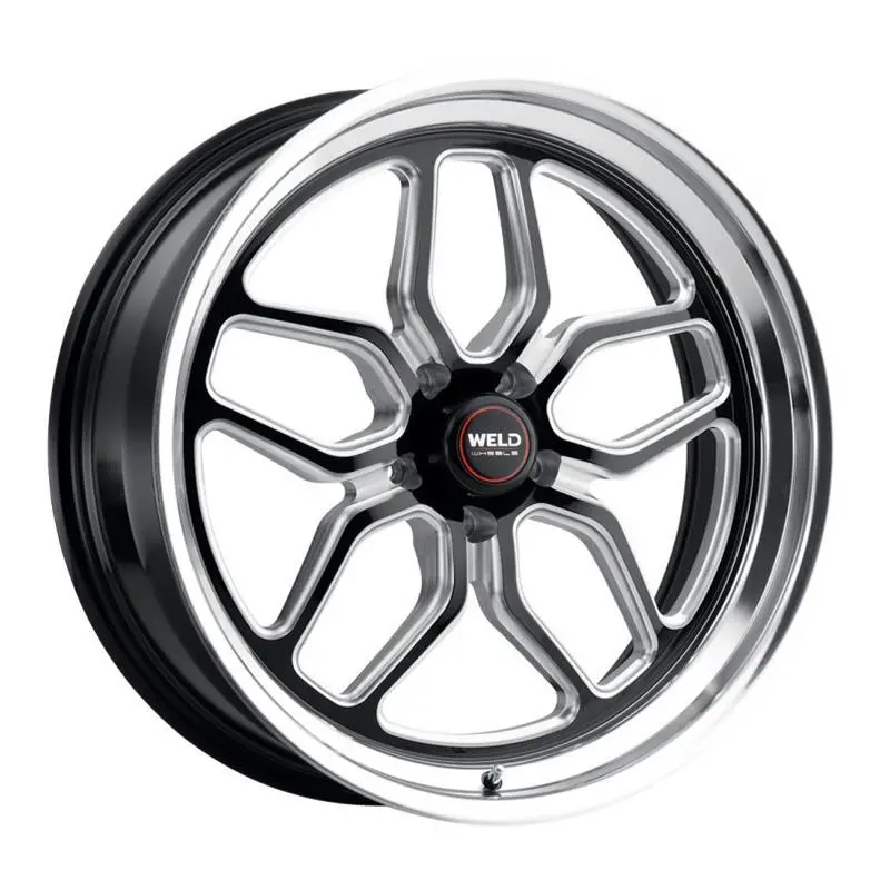 Weld: 17X5 Laguna Drag Gloss Black Wheels With Milled Spokes 1