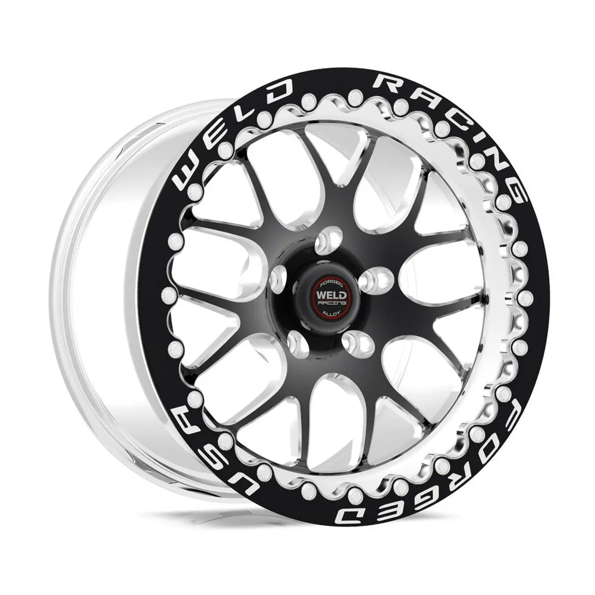 Weld: 17X10 Rt-S S77 Forged Aluminum Black Mickey Thompson Beadlock Wheels 1