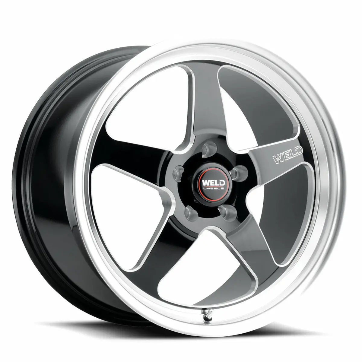 Weld: 17X11 Ventura 5 Drag Gloss Black Wheel With Milled Spokes 1