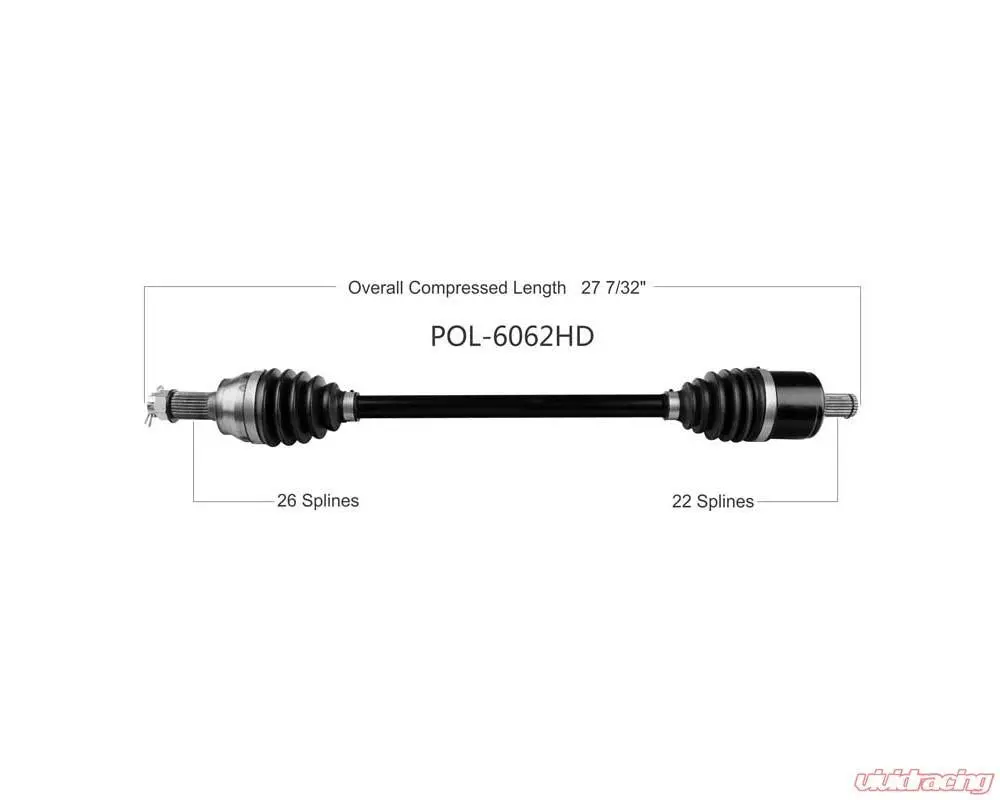 Wide Open Cano Pol-6062Hd Ax6662 - Front Left Or Right Cano Heavy Duty Cv Axle 1