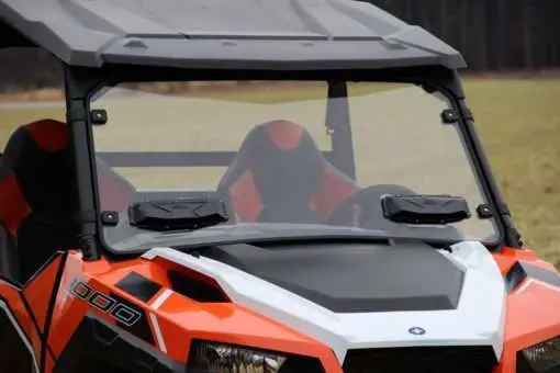 Windshield Versa-Vent Double-Sided, Scratch-Resistant Polycarbonate By Seizmik For Polaris General 1
