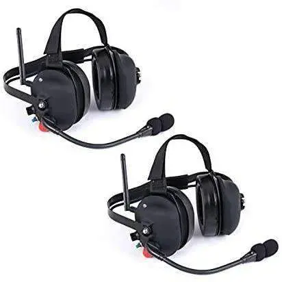 Wireless Double Talk Dual Headset Intercom System (Hands Free) 1