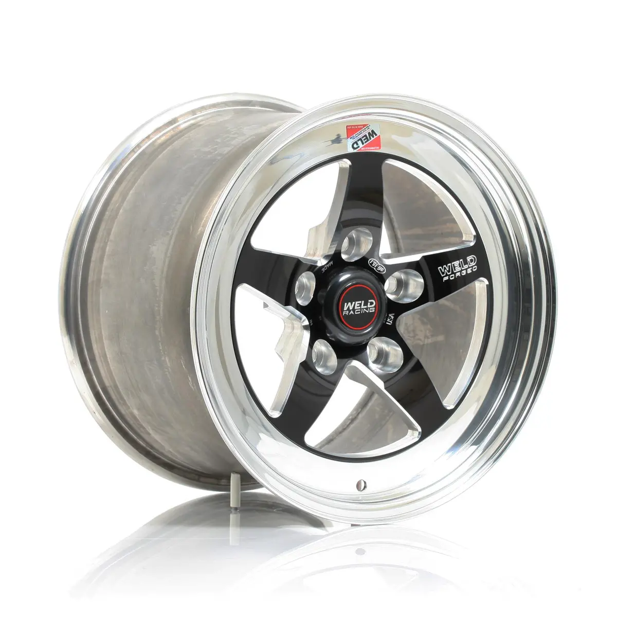 Weld: 15X10 Rt-S S71 Forged Aluminum Black Anodized Wheels 1