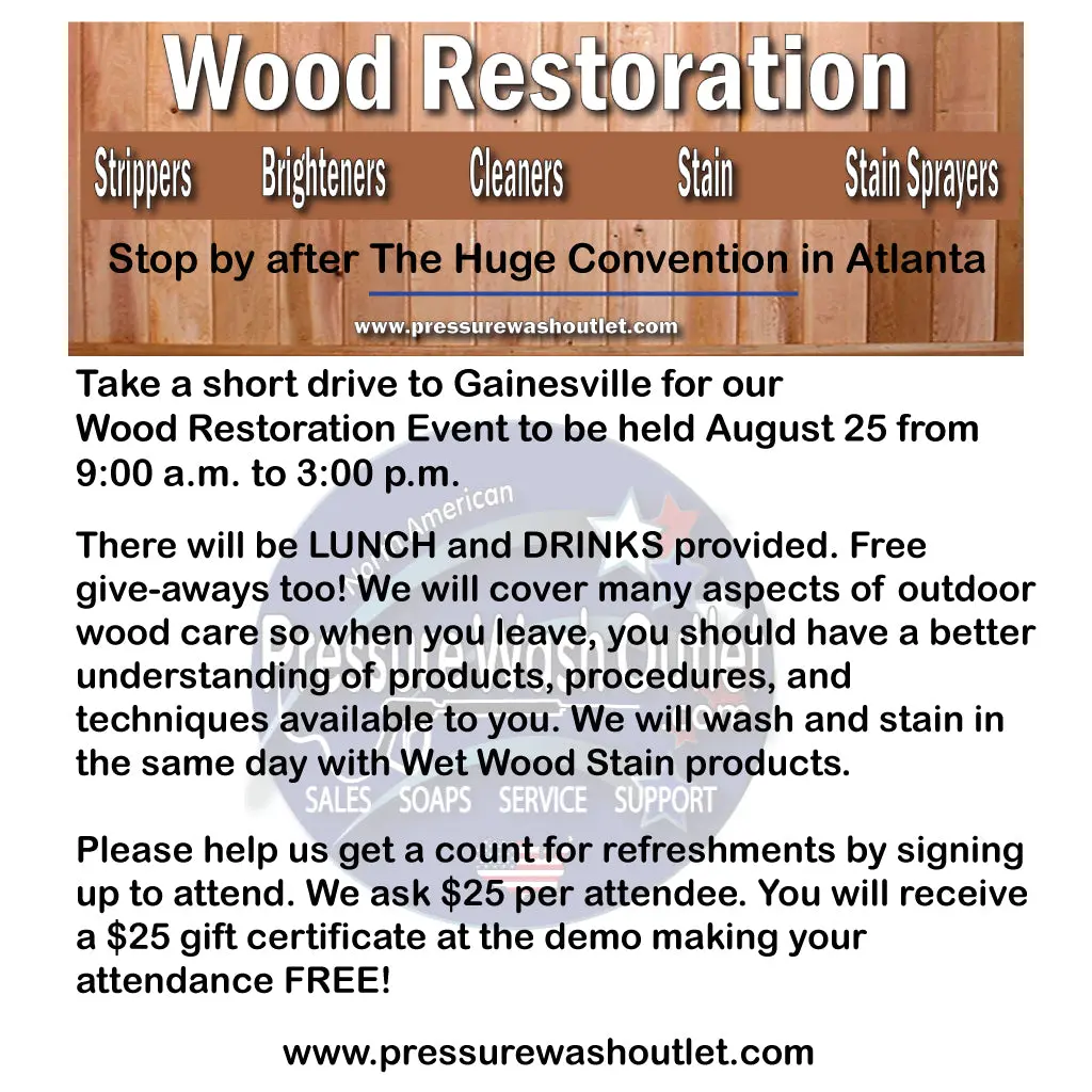 Outdoor Wood Care Demo - Reservation 1