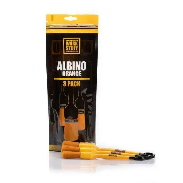 Work Stuff Detailing Brush Albino Orange 3 Pack 1