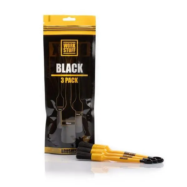 Work Stuff Detailing Brush Black 3 Pack 1