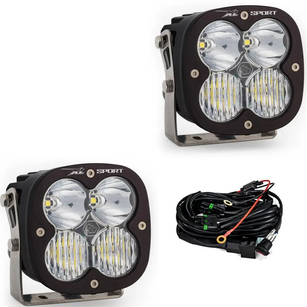 Xl Sport Led Auxiliary Light Pod Pair Driving/Combo Clear 1
