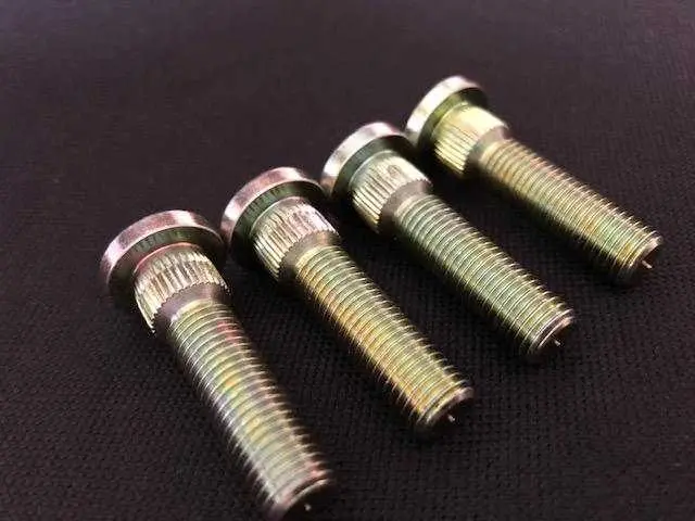 Yamaha Atv & Utv Extended H.D Wheel Studs!! For Yfz 450, Raptor, Banshee, Grizzly, 100% U.S Made, Yellow Zinc Plated 1
