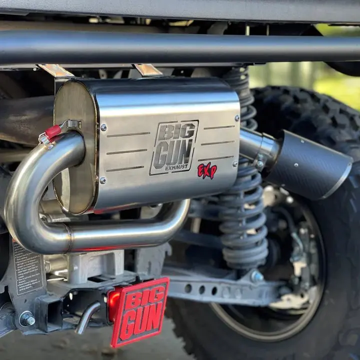 Yamaha Wolverine Rmax Slip On Exhaust Big Gun Explorer 2 / 4 / Le / Se (21-23) 1