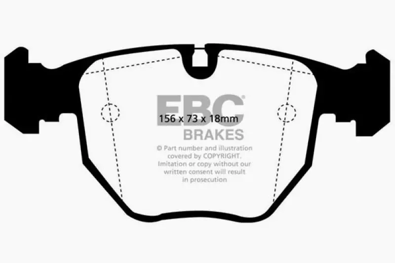 Ebc Bluestuff Front Brake Pads For 2000–2004 Bmw M5 E39 5.0L 1