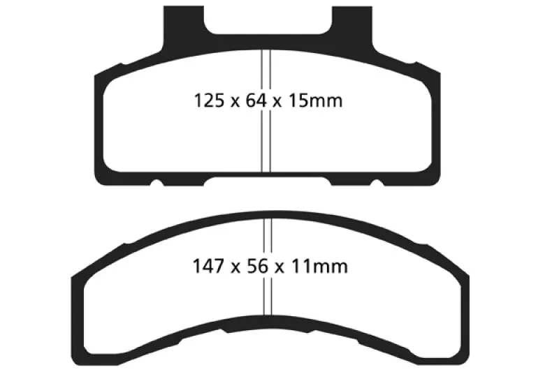 Ebc Redstuff Front Brake Pads For 1993–1996 Buick Century 2.2L 1