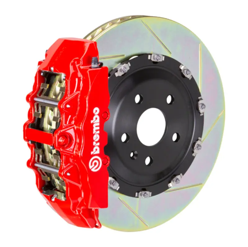 Brembo 14-18 A250/14-19 Cla250 Front Gt Bbk 6 Piston Cast 380X34 2Pc Rotor Slotted Type1-Red 1