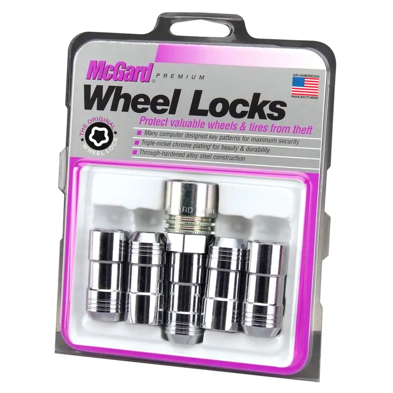 Mcgard Chrome Wheel Lock Nut Set (5-Pack) – Cone Seat, M14×1.5, 22Mm Hex, 1.965" Length 1