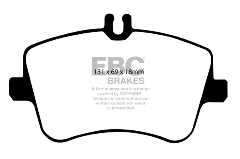 Ebc 02-05 Mercedes-Benz C230 (W203) 1.8 Supercharged (European Model) Redstuff Front Brake Pads 1