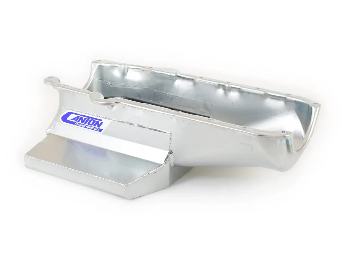 Canton Shallow Oil Pan – 12-Inch Sump Length For Small-Block Chevy Circle Track Applications 1