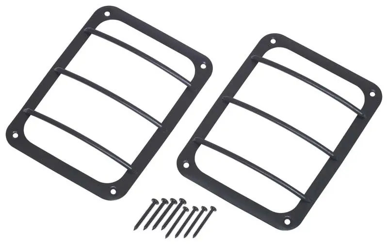 Kentrol Textured Black Taillight Guards For 2007–2018 Jeep Wrangler Jk – Pair 1