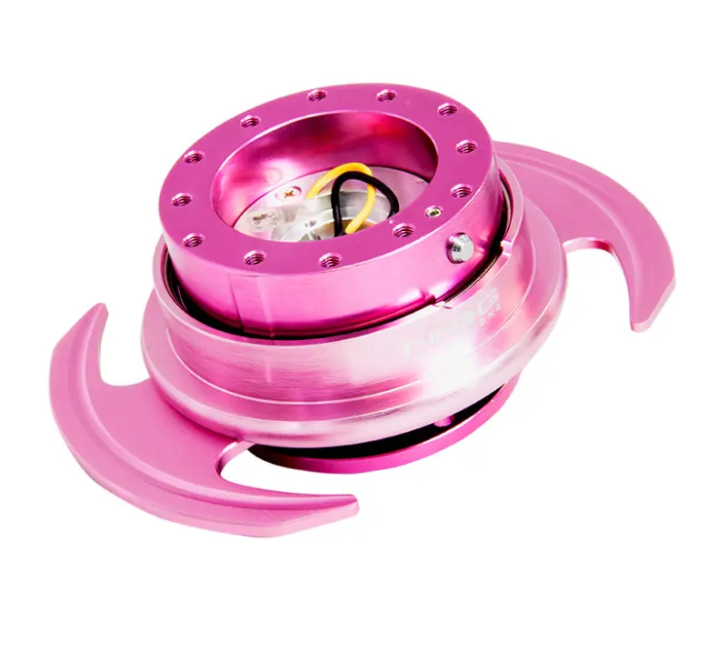 Nrg Quick Release Steering Wheel Hub Kit Gen 3.0 – Pink Body With Pink Ring And Handles 1