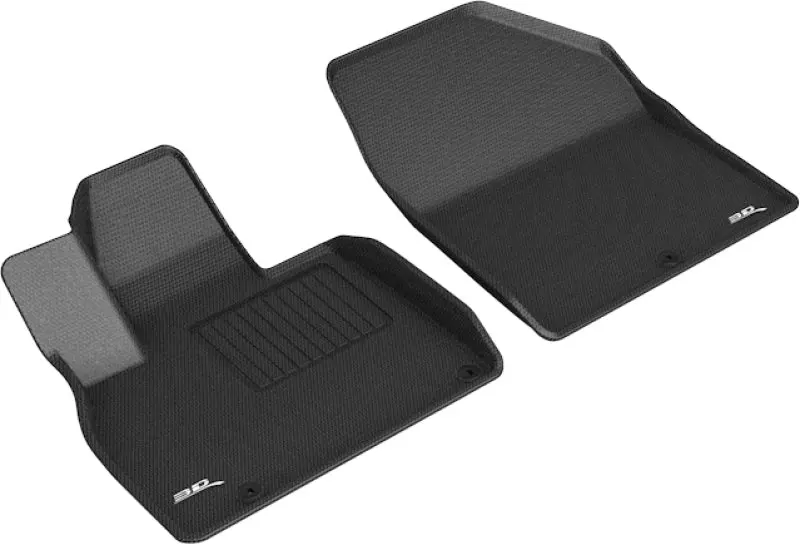 3D Maxpider 2020 Kia Telluride Kagu 1St Row Floormat - Black 1