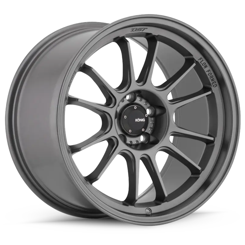 Konig Hypergram Forged Alloy Wheel – 15X8.5", 4X100 Bolt Pattern, +25Mm Offset, Matte Grey Finish 1