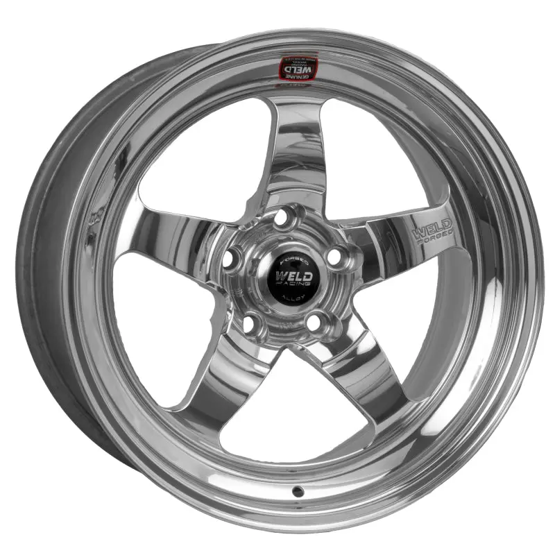 Weld S71 Polished Aluminum Wheel – 18X8", 5X4.5" Bolt Pattern, 6.2" Backspace, Medium Pad Finish 1
