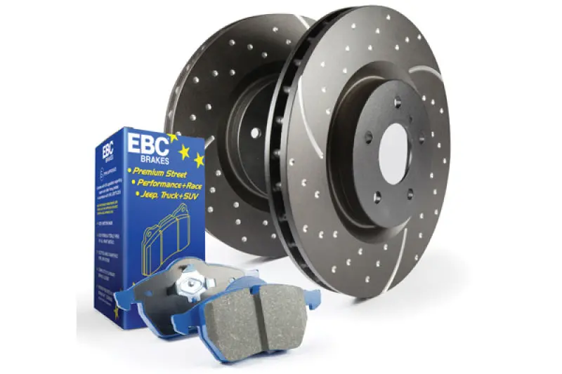 Ebc S6 High-Performance Brake Kit — Bluestuff Pads + Gd Series Rotors 1