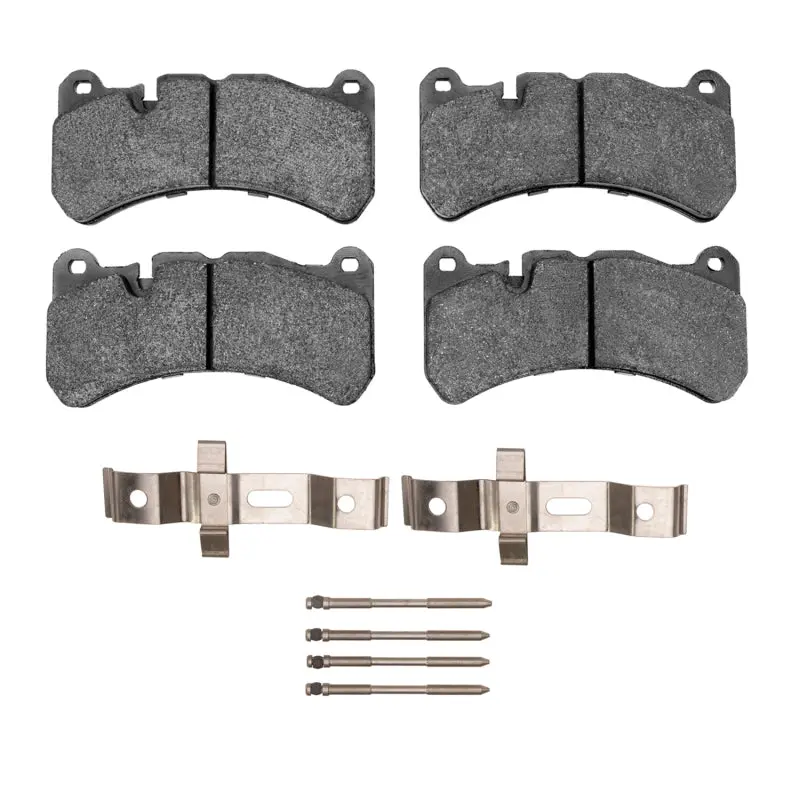 R1 Semi-Metallic Front Brake Pad & Hardware Kit For 2005–2011 Mercedes-Benz Slk55 Amg 1
