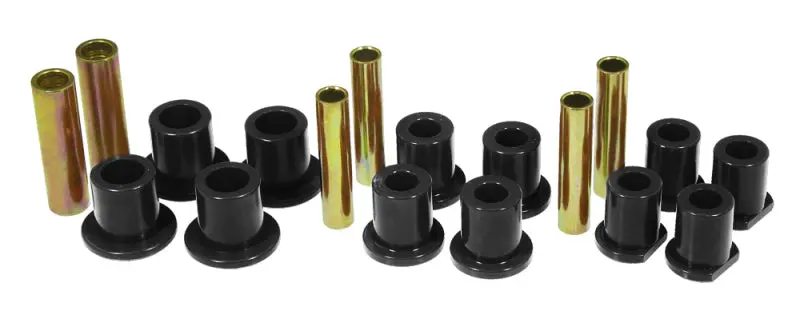 Prothane Rear Spring And Shackle Bushing Kit For 1992–1998 Ford E250/E350 2Wd Vans – Black Polyurethane 1