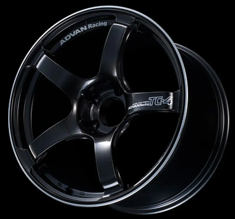 Advan Tc4 Alloy Wheel – 15X6.5, +40 Offset, 4X100 Pcd, Black Gunmetallic Finish With Center Ring 1