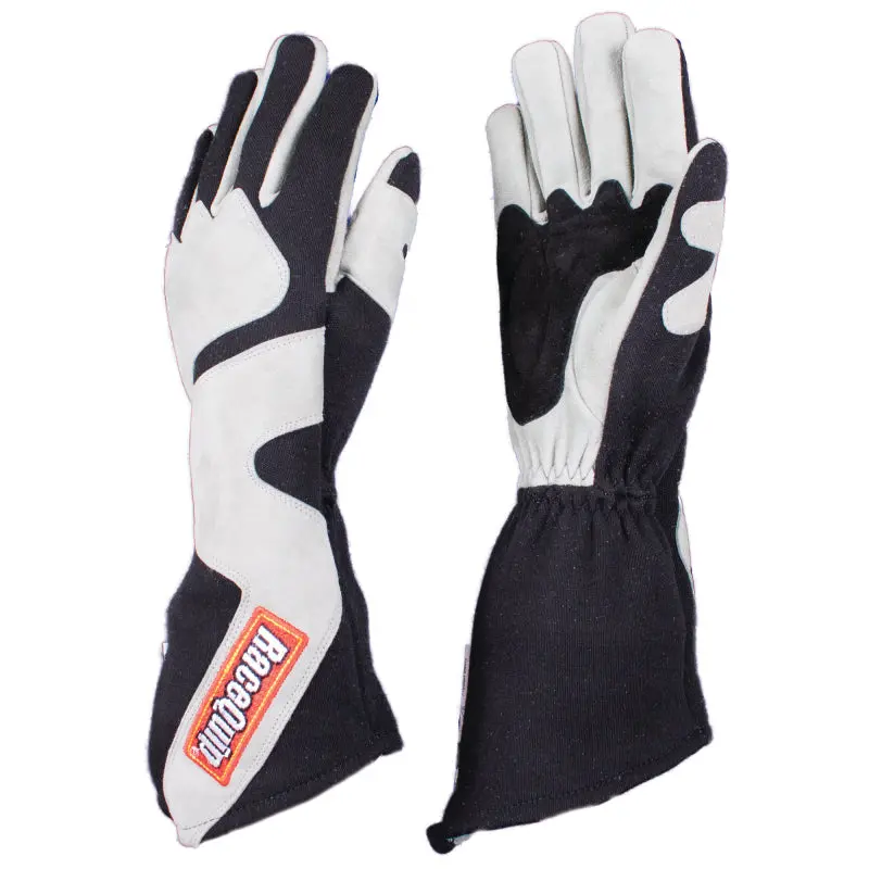 Racequip Sfi-5 Certified Long-Angle Cut Glove – Gray/Black Medium 1