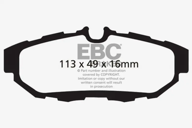 Ebc Bluestuff Rear Brake Pads – Optimized For 2010–2014 Ford Mustang 5.0L V8 1