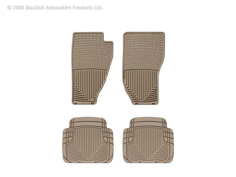 Wt Rubber Front Floor Mats – Durable Tan Interior Protection 1