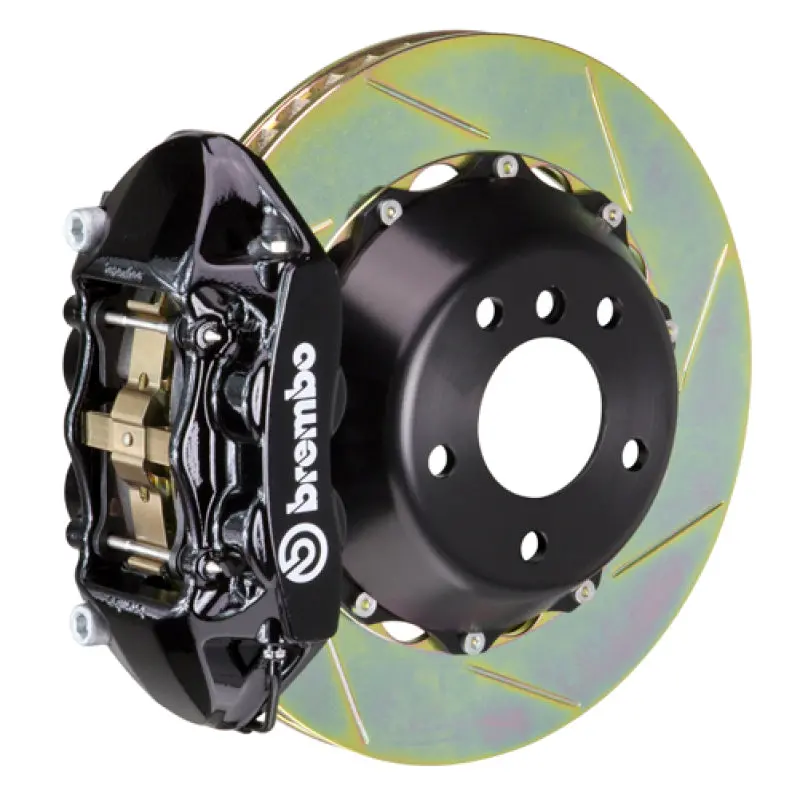 Brembo 06-09 997.1 Gt3 Rear Gt Bbk 4 Piston Cast 380X28 2Pc Rotor Slotted Type1-Black 1