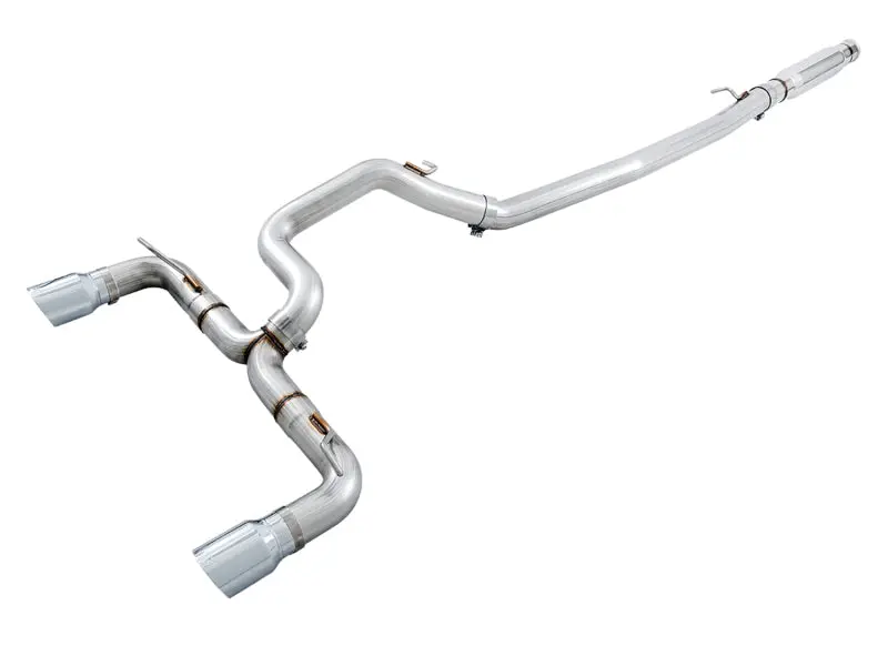 Awe Tuning Track Edition Cat-Back Exhaust For Ford Focus Rs – Chrome Silver Tip Finish 1