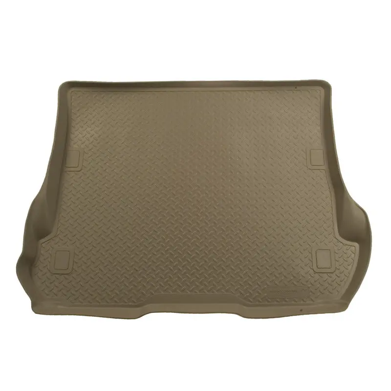 Husky Liners Rear Cargo Mat – Tan, Custom Fit For 2000–2005 Ford Excursion (Behind Third Row) 1
