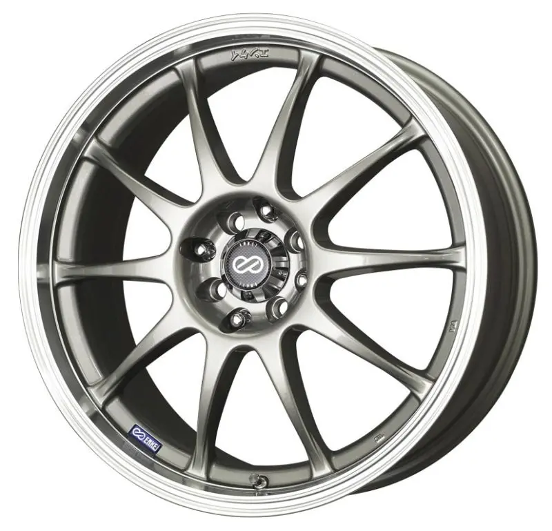 Enkei J10 Alloy Wheel – 17X7, 5X100/114.3, 38Mm Offset, Silver With Machined Lip 1