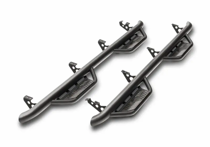 N-Fab Podium Lg Wheel-To-Wheel Side Steps – Textured Black Finish For 2021 Ford Bronco 2-Door Srw 1