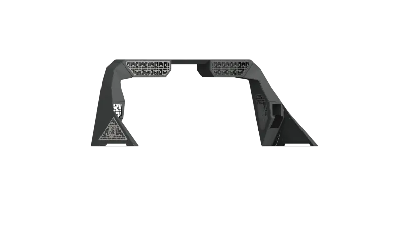 Road Armor Id Headache Rack For 2014–2018 Chevy Silverado 1500 – Integrated Bedrail Pods & Brake Light Cutout 1