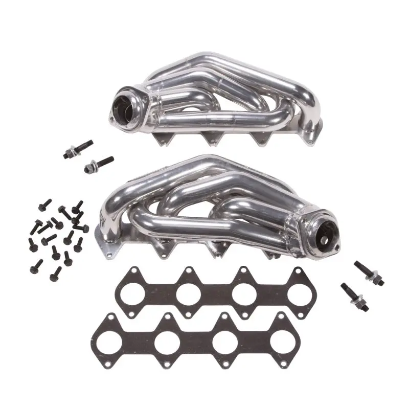 Bbk Shorty Tuned-Length Exhaust Headers For 2005–2010 Mustang 4.6L Gt – 1-5/8", Silver Ceramic Coating 1