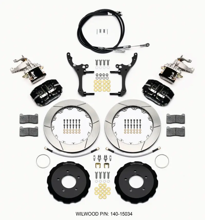 Wilwood Dynapro Radial4 / Mc4 Rear Kit 12.88 2006-15 Miata W/Lines & Cables 1