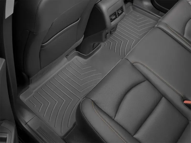 Weathertech Rear Second-Row Rubber Floor Mats For 2022+ Jeep Grand Wagoneer & Wagoneer – 8-Passenger, Black 1