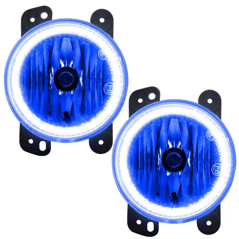 Oracle Lighting Blue Led Halo Fog Light Assembly For 2010–2015 Jeep Wrangler Jk 1