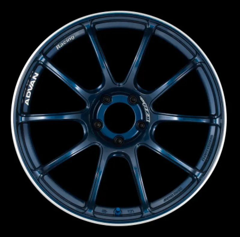 Advan Racing Rzii Alloy Wheel — 17×7.5", +38Mm Offset, 4×100 Pcd, Indigo Blue 1