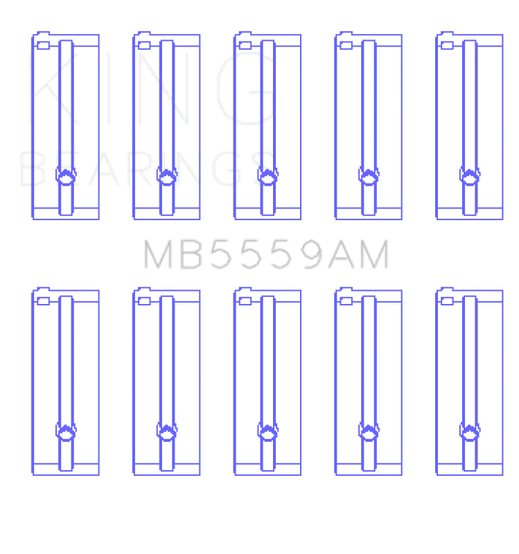 King Engine Bearings For Isuzu 4Zb1 Crankshaft – +0.25Mm Oversize Main Bearing Set 1